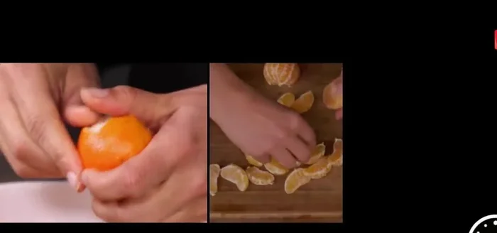 Faire gonfler les raisins secs dans le jus des agrumes.