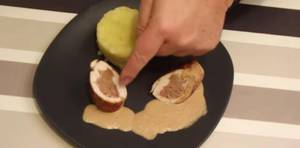 Recette Ballotine de Poulet au Foie Gras et Sauce Porto