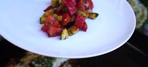 Recette Plancha été : Dos de cabillaud, ratatouille & sauce aux herbes