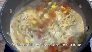 Recette facile : Soupe Tenouille aux Tomates et Œufs