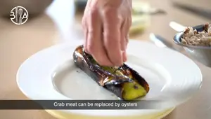 Recette Apéritif Terre et Mer : Poireaux Brûlés au Beurre d'Algues