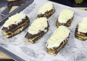 Mille-feuille d'aubergine farcie à la viande hachée - Recette facile