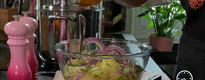 Mélangez délicatement le tout.