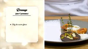 Abricots rôtis, mendiant chocolat & émulsion miel - Recette facile