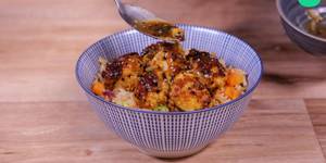 Recette Yakitori : Boulettes Poulet & Riz aux Légumes
