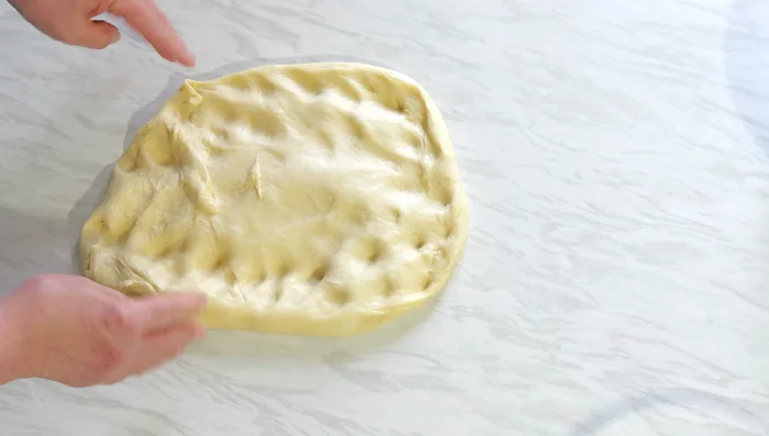 Étalez la pâte.