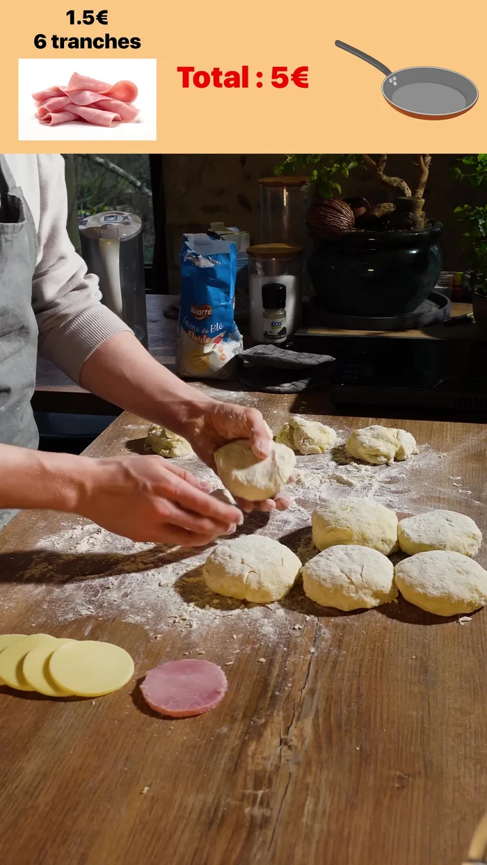 Faire revenir les croques-monsieur à l'huile dans une poêle.