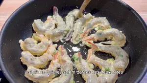 Recette facile: Crevettes parfumées à la ciboulette