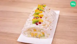 Bûche de Noël légère au yaourt coco: recette facile et festive