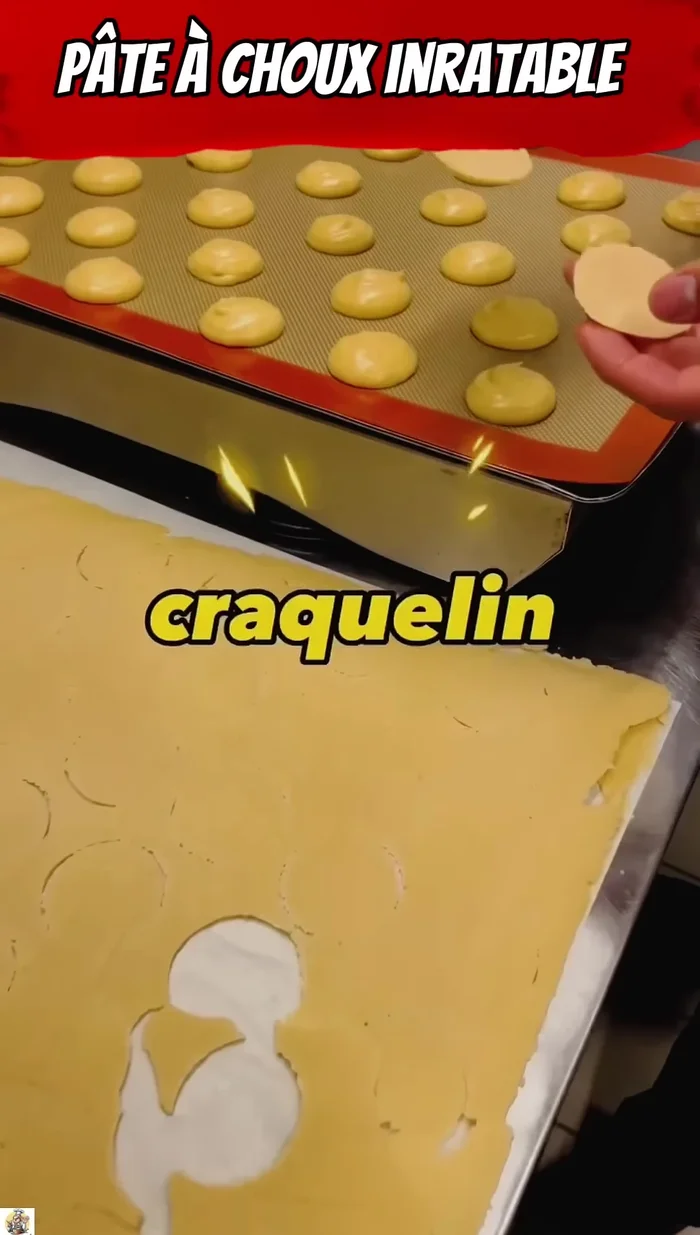 Ajouter un craquelin sur chaque chou (recette disponible sur demande en commentaire).