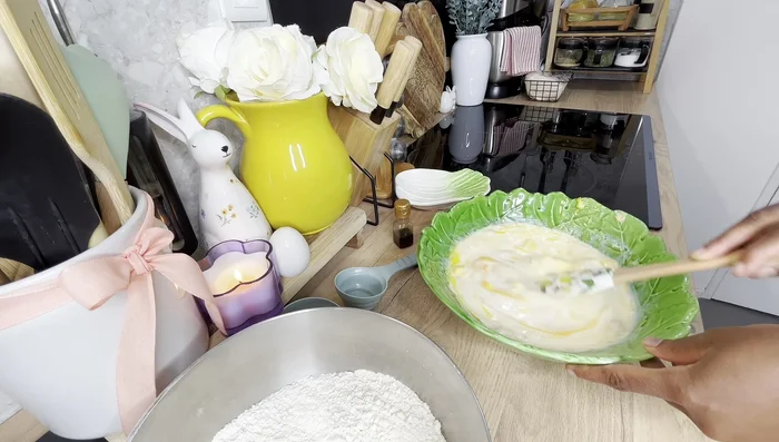 Laisser la pâte lever. (Préparation de la brioche)