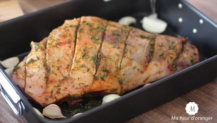 Couvrir avec du papier cuisson et du papier aluminium (ou utiliser une cocotte avec couvercle).