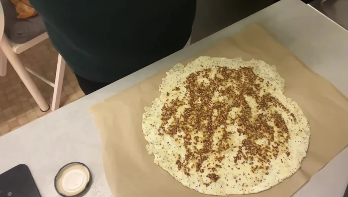 Étaler la pâte.