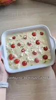 Clafoutis IG Bas aux Courgettes et Tomates Cerises - Recette Facile